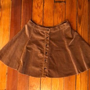 Brandy Melville Mini Skirt/Tan